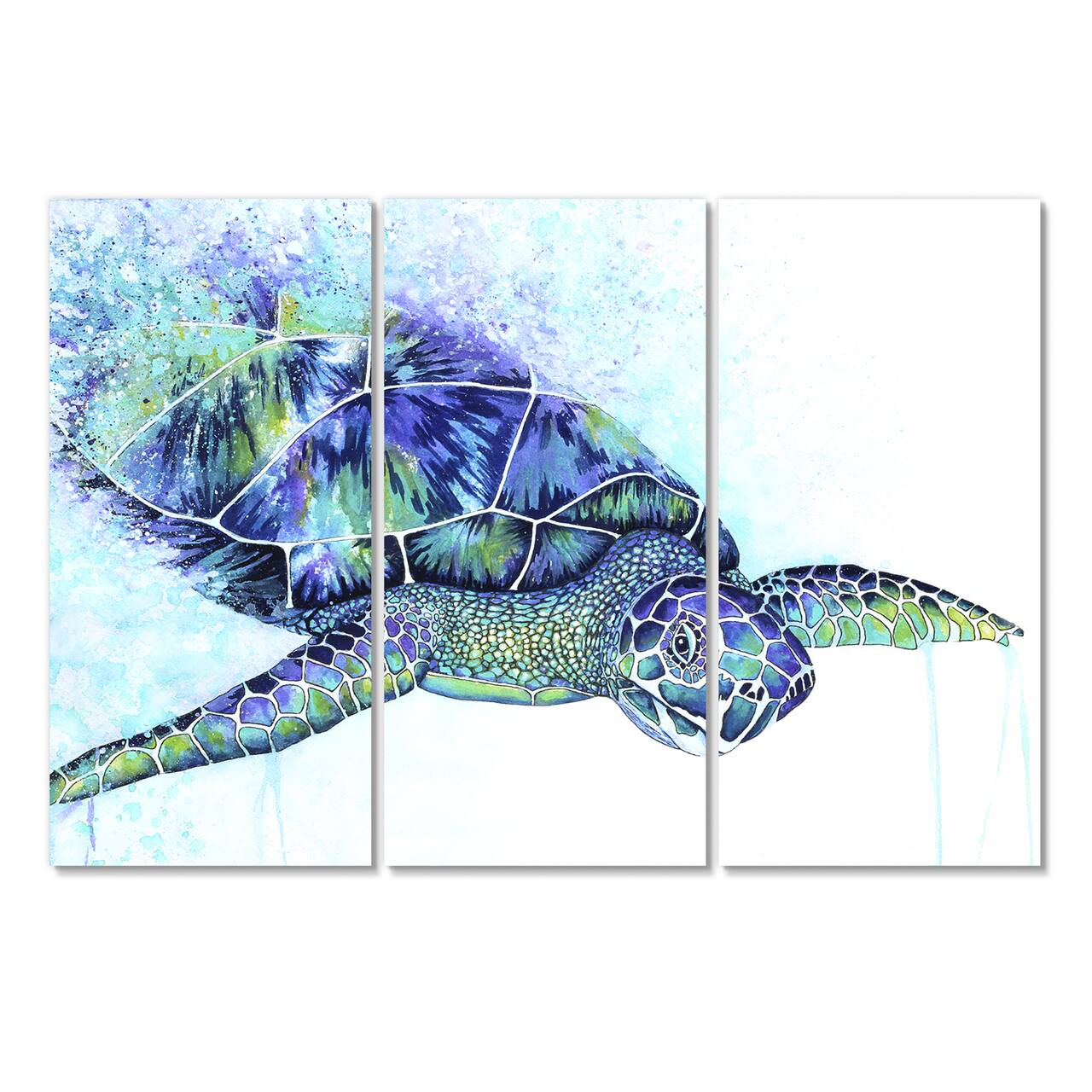 Designart - Sea Turtle - Cottage Canvas Artwork